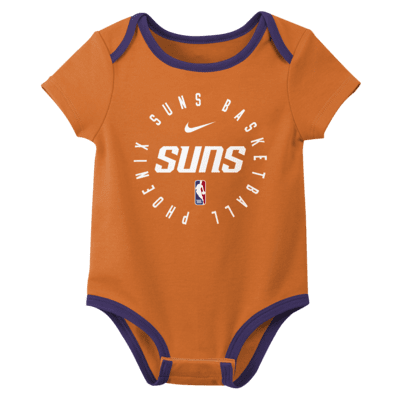 Conjunto de body de la NBA Nike para bebé (3 piezas) Phoenix Suns