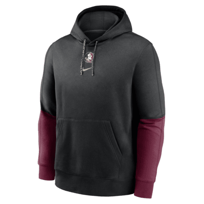 Florida State Seminoles Sideline Team Issue Club Men's Nike College Pullover Hoodie