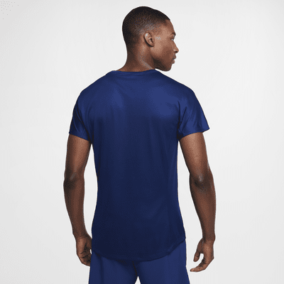 Camisola de ténis de manga curta Nike Dri-FIT Rafa Challenger para homem