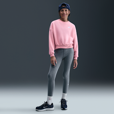 Nike Sportswear Club Fleece Girls' Boxy Crew-Neck Sweatshirt
