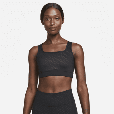 Nike Dri-FIT Swoosh Icon Clash Women's Medium-Support 1-Piece Pad Printed Sports Bra. Nike CA