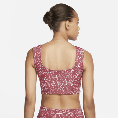 Nike omkeerbare zwemcroptop voor dames