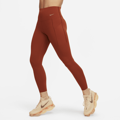 Leggings de 7/8 de tiro alto y sujeción media con bolsillos para mujer Nike Universa