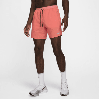 Nike Stride Dri-FIT hardloopshorts met binnenbroek voor heren (18 cm)