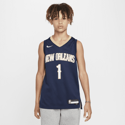 New Orleans Pelicans 2023/24 Icon Edition Nike Swingman NBA-jersey voor kids