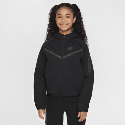 Felpa con cappuccio e zip a tutta lunghezza Nike Sportswear Tech Fleece – Ragazza