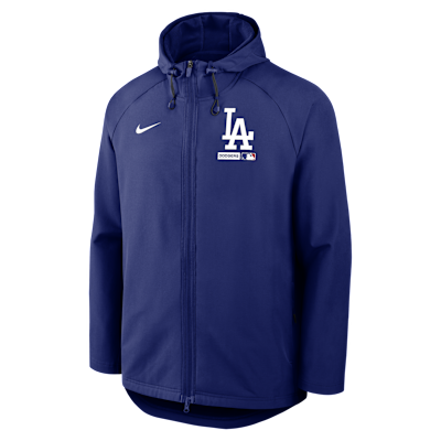 Los Angeles Dodgers Authentic Collection Men's Nike Therma-FIT MLB Full-Zip Hooded Jacket
