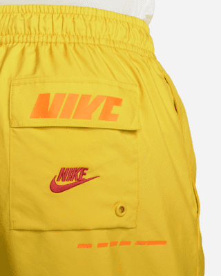 nike woven orange shorts