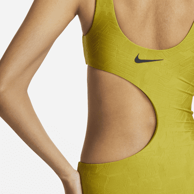 Costume intero con apertura Nike Swim – Donna