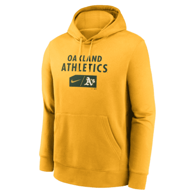 Nike Lettering Club (MLB Oakland Athletics) Men's Pullover Hoodie