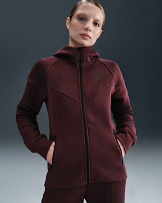 Женское худи Nike Sportswear Tech Fleece Windrunner Full-Zip Hoodie для бега