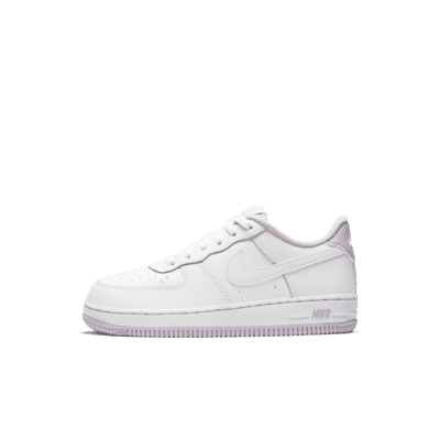 white & purple air force 1 trainers youth