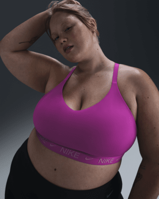 Женские  Nike Indy Light Support Padded Adjustable Sports Bra (Plus Size)