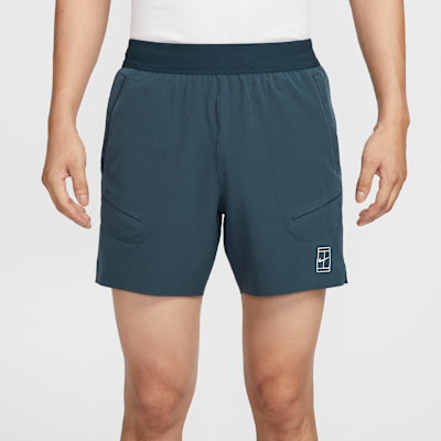กางเกงเทนนิสขาสั้น 6 นิ้วผู้ชาย Dri-FIT NikeCourt Advantage