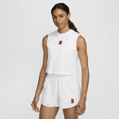 NikeCourt Heritage Samarreta de tirants de tennis de disseny cropped - Dona