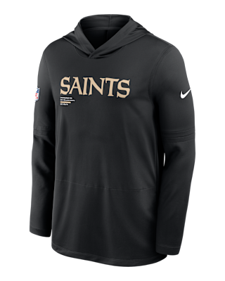 Мужские  New Orleans Saints Pure Fury Sideline Nike Dri-FIT NFL Long-Sleeve Hooded Top