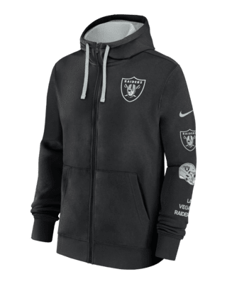 Мужское худи Las Vegas Raiders Club Nike NFL Full-Zip Hoodie