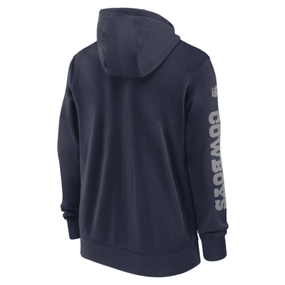 Dallas Cowboys Sideline Team Issue Club Men's Nike NFL Full-Zip Hoodie