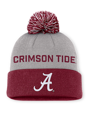 Мужские  Alabama Primetime Peak Nike College Cuffed Pom Beanie