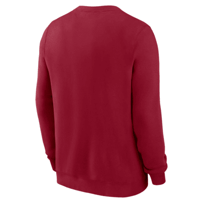 Alabama Crimson Tide Arched Seal Men's Nike College Pullover Crew