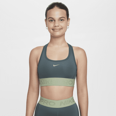 Brassière de sport Nike Pro Swoosh pour fille