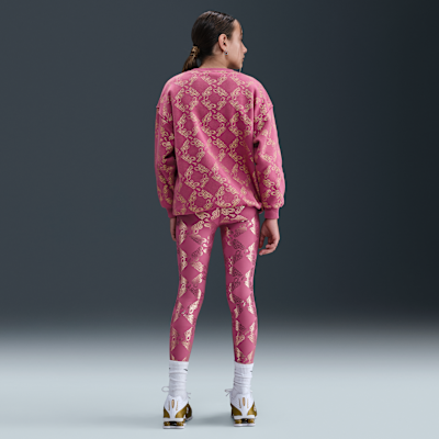 Nike One Big Kids' (Girls') Dri-FIT Printed Leggings