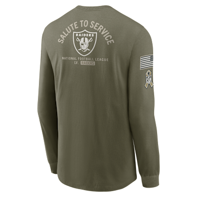 Las Vegas Raiders Salute to Service Men's Nike NFL Long-Sleeve T-Shirt