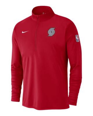 Мужские  Portland Trail Blazers City Edition Nike Dri-FIT NBA 1/2-Zip Long-Sleeve Top