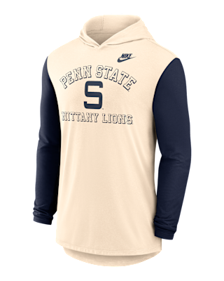 Мужская футболка Penn State Legacy Nike Dri-FIT College Long-Sleeve Hooded
