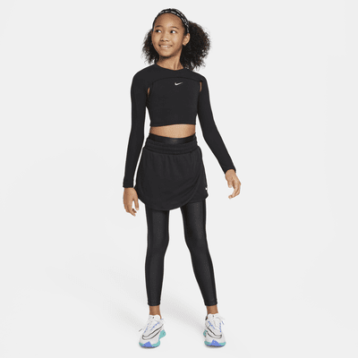 Nike Girls' Dri-FIT Long-Sleeve Top. Nike VN