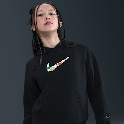 Sudadera con gorro para skateboarding de tejido Fleece para niño talla grande Nike SB