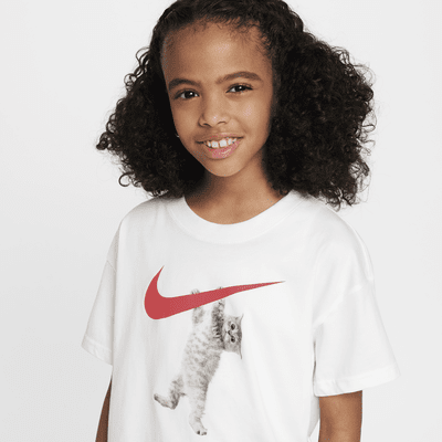 Playera para niña talla grande Nike Sportswear