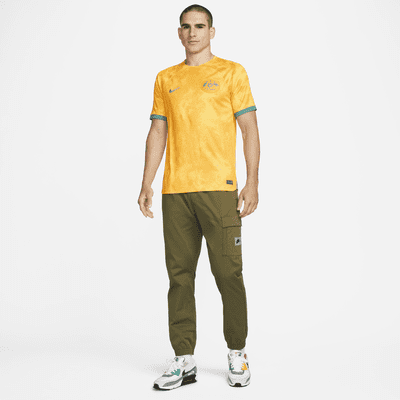 Australia 2023 Stadium Home Women's Nike Dri-FIT Soccer Jersey.