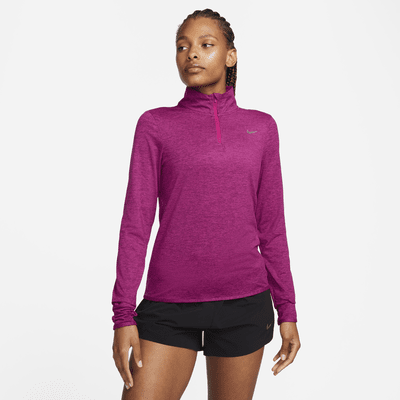 Nike Dri-FIT Swift UV Women's 1/4-Zip Running Top. Nike LU