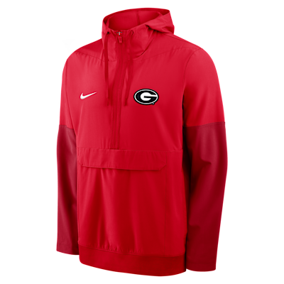 Chamarra universitaria Nike con gorro de medio cierre para hombre Georgia Anorak