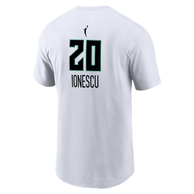 Playera de Nike WNBA para hombre Sabrina Ionescu New York Liberty