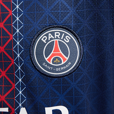 パリ サンジェルマン (PSG) 2025/26 スタジアム ホーム ジュニア ナイキ Dri-FIT サッカー レプリカ ユニフォーム
