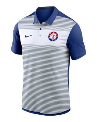 Мужские  Texas Rangers Striped Vapor Polo Nike Dri-FIT MLB Polo