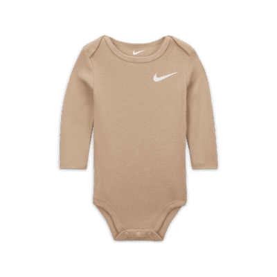 Nike Essentials Baby (0-9M) 3-Piece Bodysuit Set