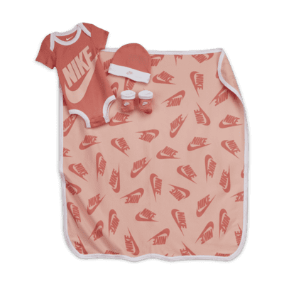 Nike Baby (0-12M) 4-Piece Box Set (w/ Blanket)