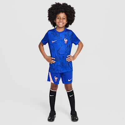 FFF Academy Pro Older Kids' Nike Dri-FIT Football Pre-Match Short-Sleeve Top
