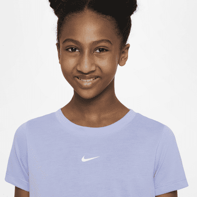 Playera de entrenamiento para niña talla grande Nike Dri-FIT Breathe