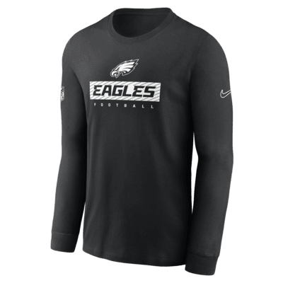 Philadelphia Eagles Sideline Team Issue Men's Nike Dri-FIT NFL Long-Sleeve T-Shirt