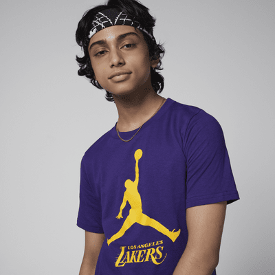 Los Angeles Lakers Essential Older Kids' (Boys') Jordan NBA T-Shirt