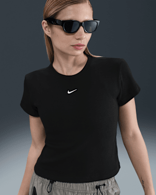 Женская футболка Nike Sportswear Tight Ribbed Short-Sleeve