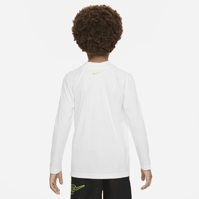 Playera de manga larga Hydroguard para niño talla pequeña Nike Swim