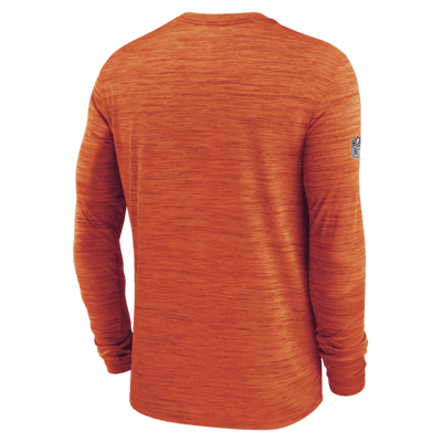 Playera de manga larga Nike Dri-FIT de la NFL para hombre Cincinnati Bengals Sideline Velocity