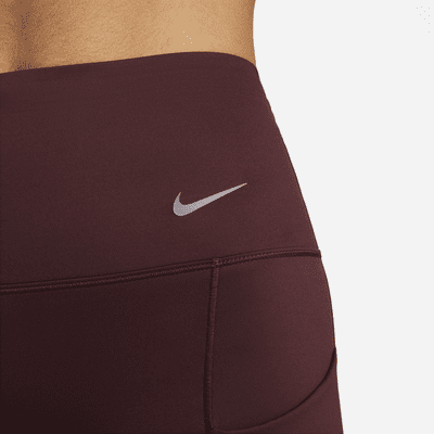 Leggings de tiro alto de 7/8 de sujeción firme con bolsillos para mujer Nike Go