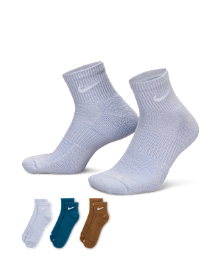 Unisex носки Nike Everyday Plus Cushioned Training Ankle Socks (3 Pairs) для тренировок