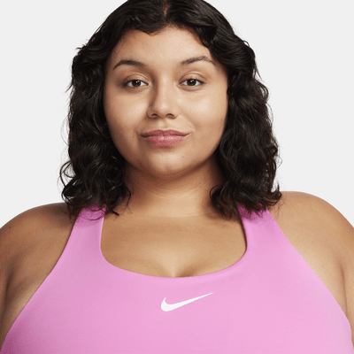 Nike Swoosh Women's Medium-Support Padded Sports Bra Tank (Plus Size ...
